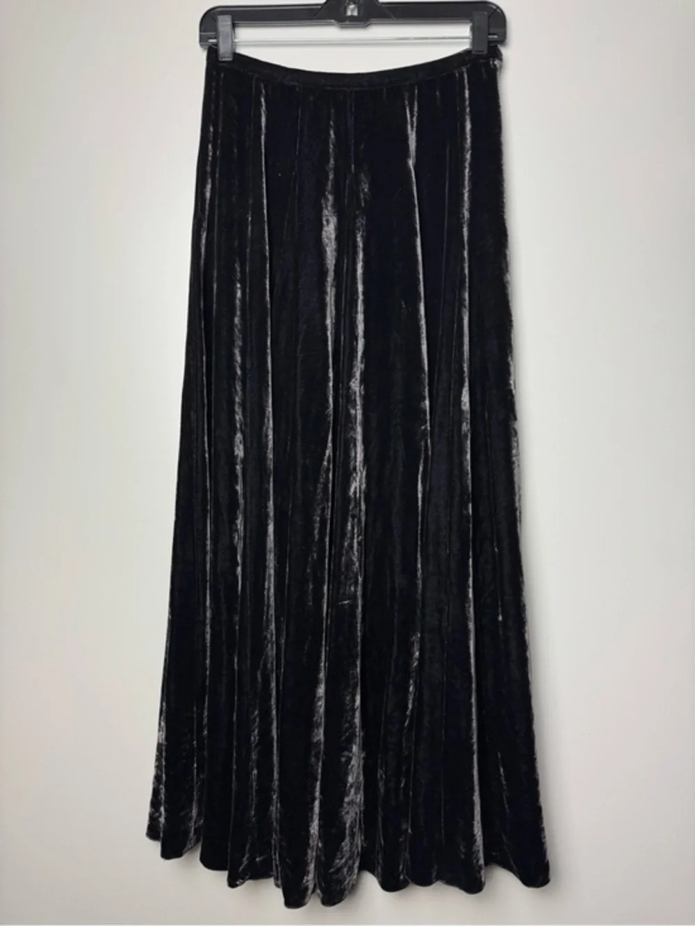 Jigsaw Black Velvet Maxi Skirt